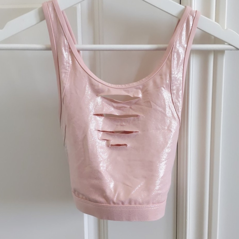 Cross back sports bra by PINK